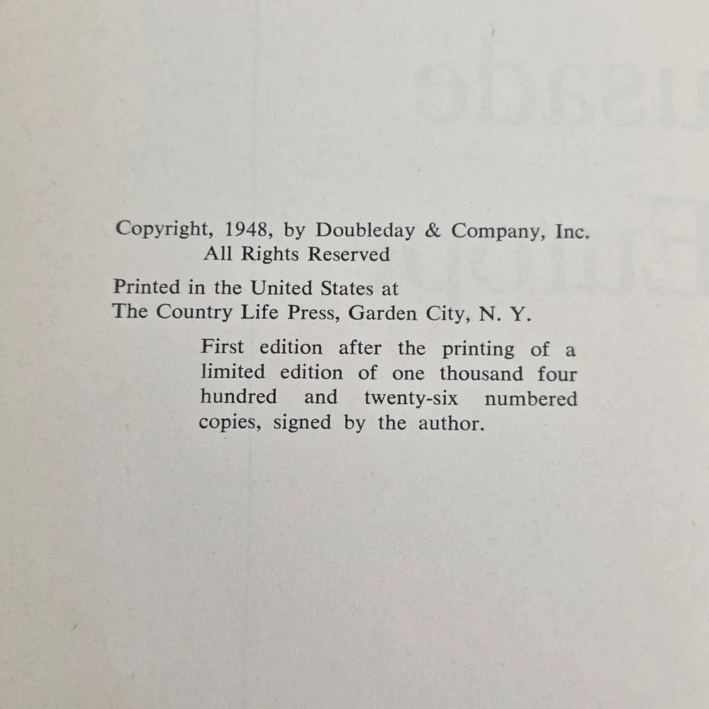 Crusade In Europe By Dwight D. Eisenhower 1948 Doubleday & Company 1st Ed HC